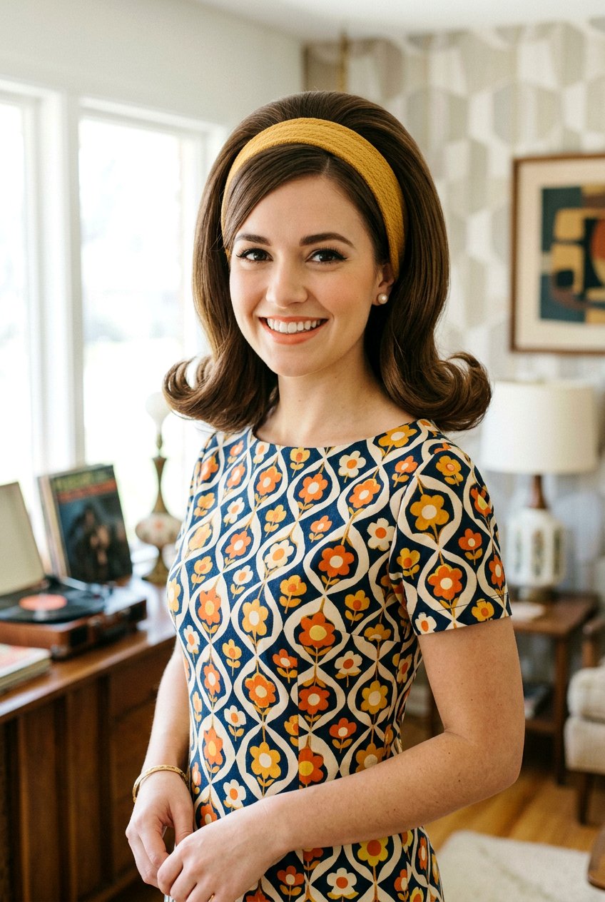 Vintage Inspired 60s Flip Hair Look - 20 60s flip hairstyle - 20 60s flip hairstyle