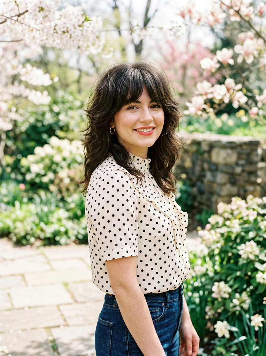 Vintage Layered Shag With Curtain Fringe - 20 layered shag with curtain fringe - 20 layered shag with curtain fringe