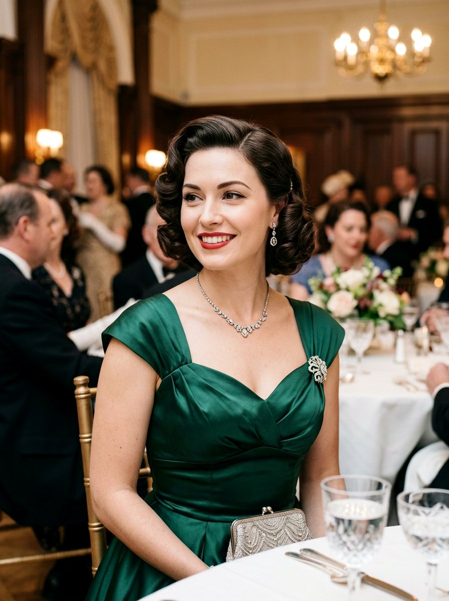 Vintage Pin Curl Bob - 20 pin curl bob hairstyle - 20 pin curl bob hairstyle