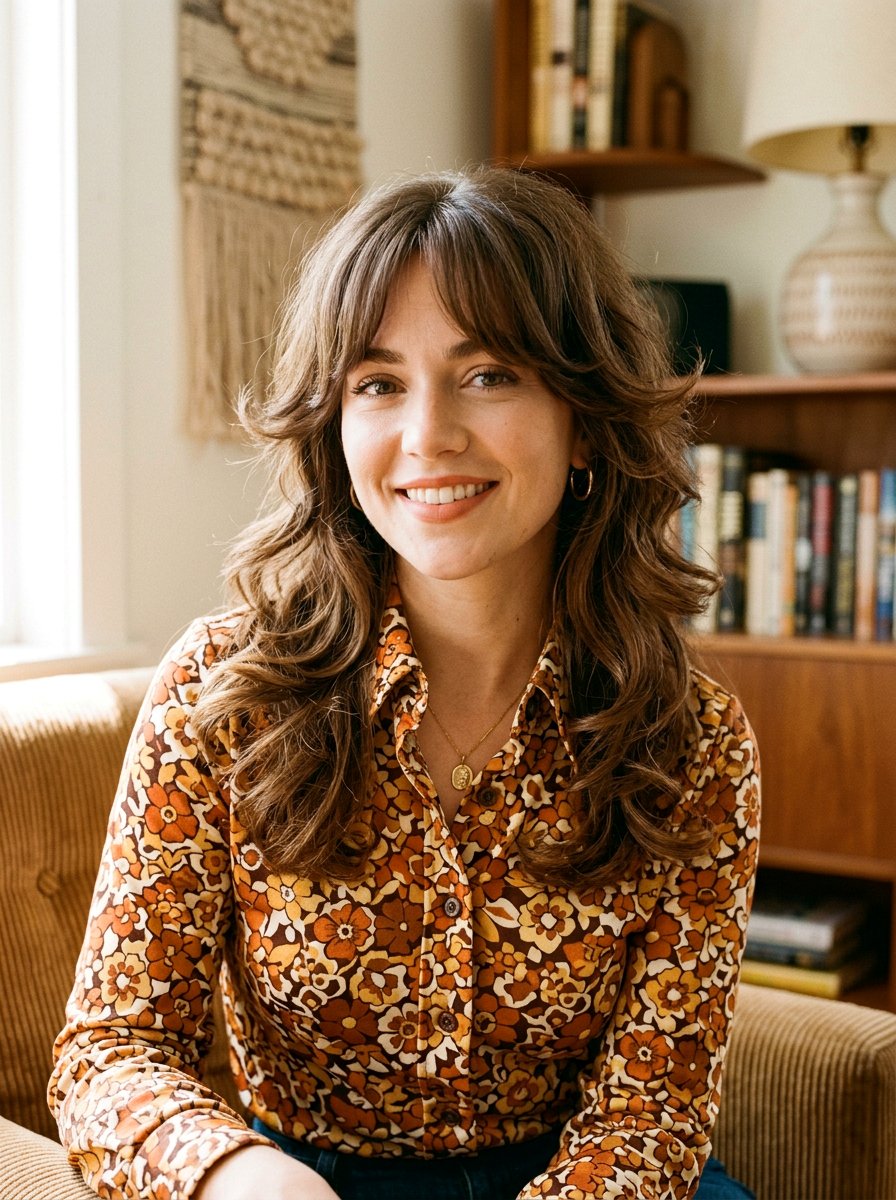 Vintage Shag Haircut With Curtain Bangs - 20 college girls shag haircut with bangs - 20 college girls shag haircut with bangs