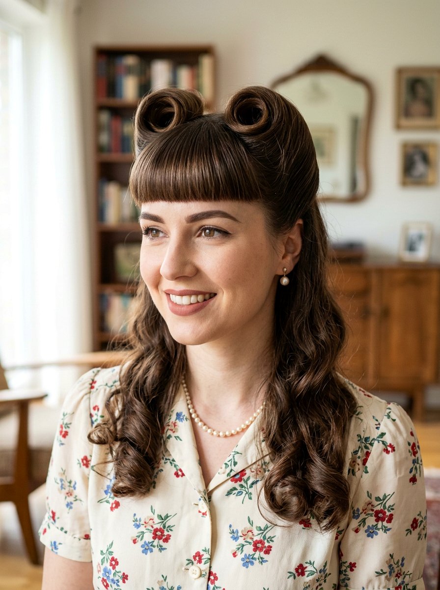 Vintage Victory Rolls With Bangs - 20 vintage victory rolls hairstyle - 20 vintage victory rolls hairstyle