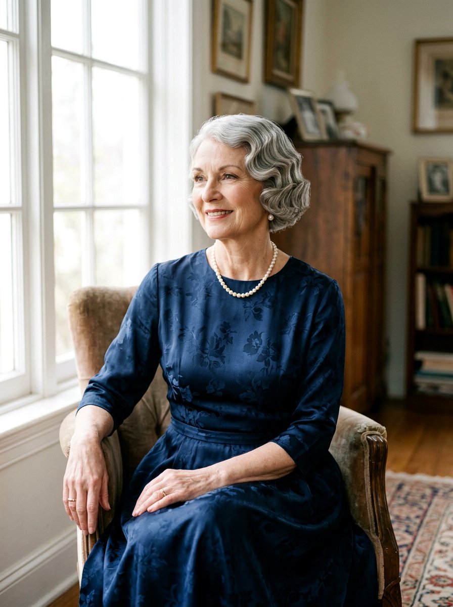 Vintage Wave Bob - 20 formal bob hairstyle for older women - 20 formal bob hairstyle for older women