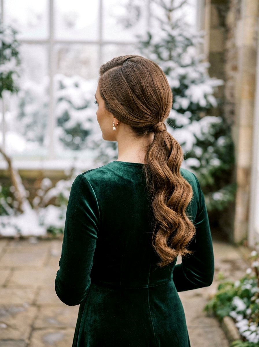 Vintage Wave Low Ponytail - 20 classy low ponytail hairstyle ideas - 20 classy low ponytail hairstyle ideas