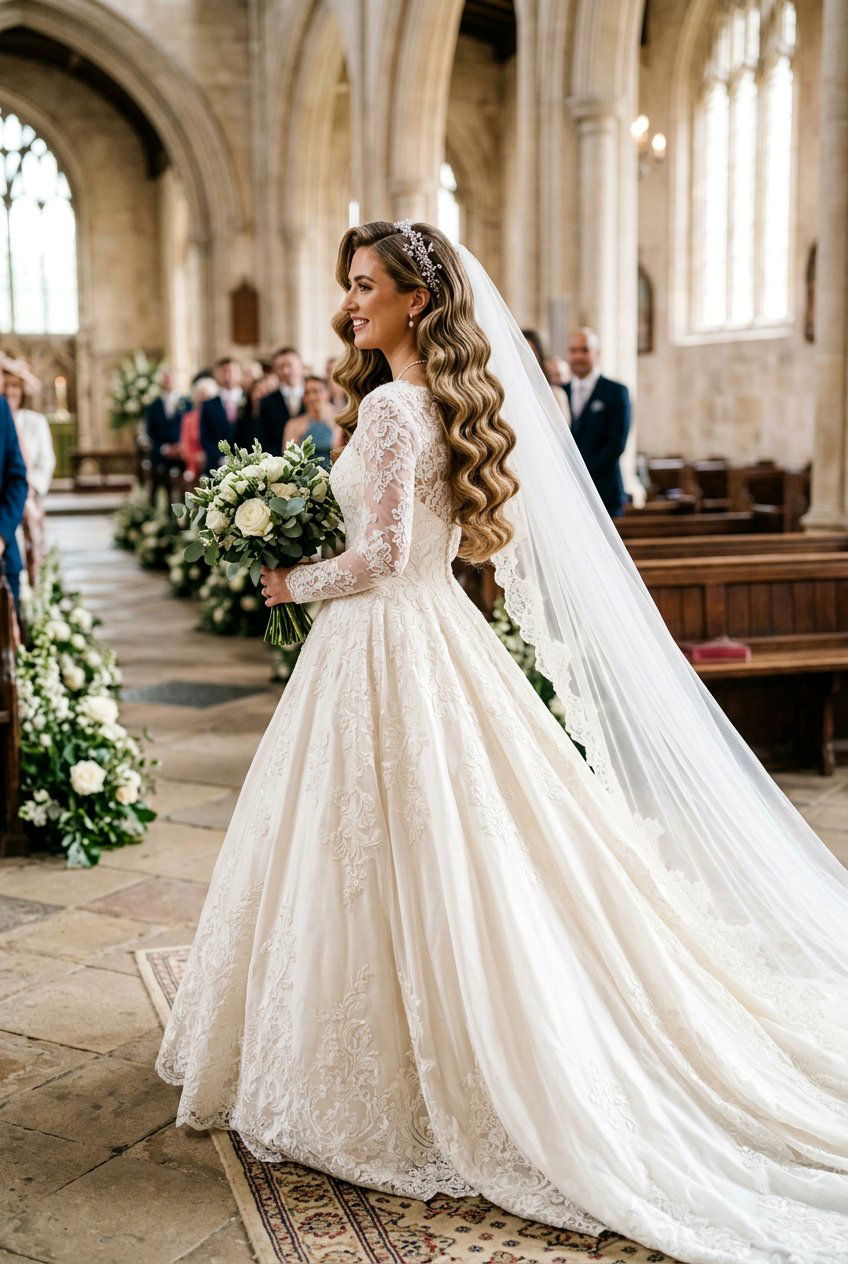 Vintage Waves For Long Hair - 20 bridal hairstyle with vintage waves - 20 bridal hairstyle with vintage waves