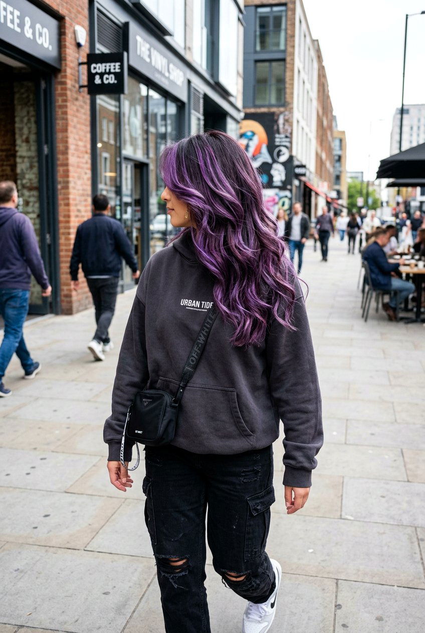 20 Mesmerizing Violet Balayage Hair Color Ideas to Love