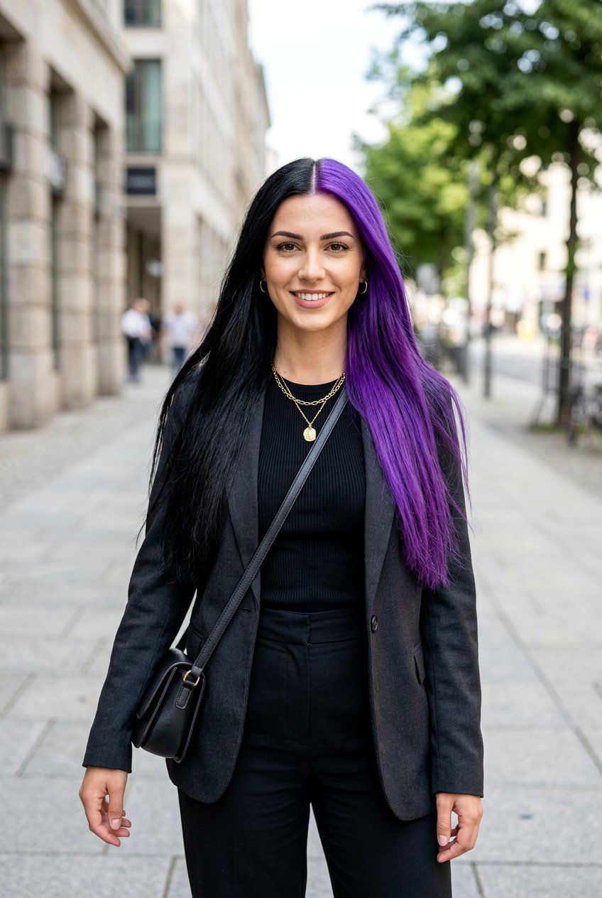 20 Striking Violet Black Hair Color Ideas for a Bold Look