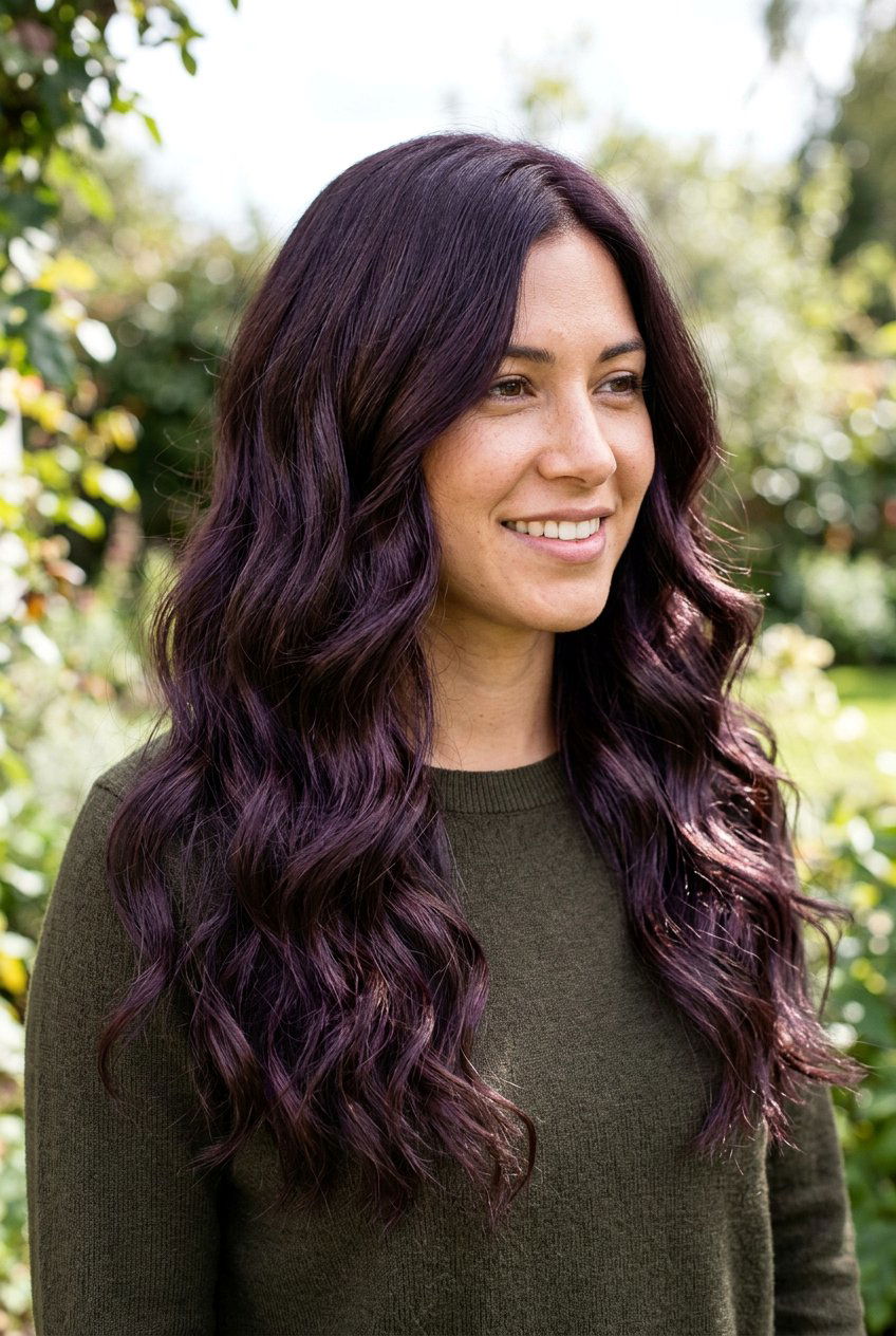 Violet Brown Hair Color - 20 spring hair color ideas - 20 spring hair color ideas