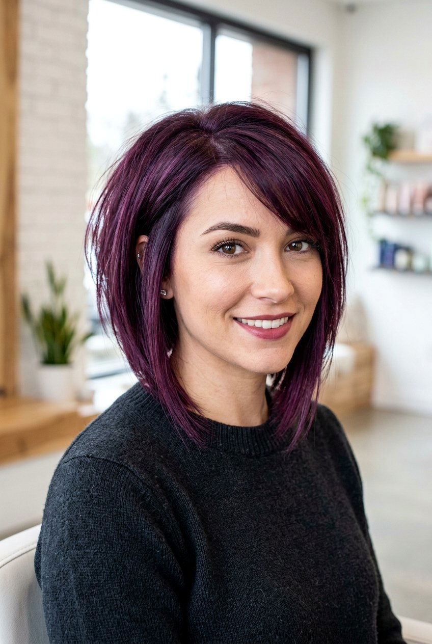 Violet Burgundy Hair - 20 burgundy hair color ideas - 20 burgundy hair color ideas