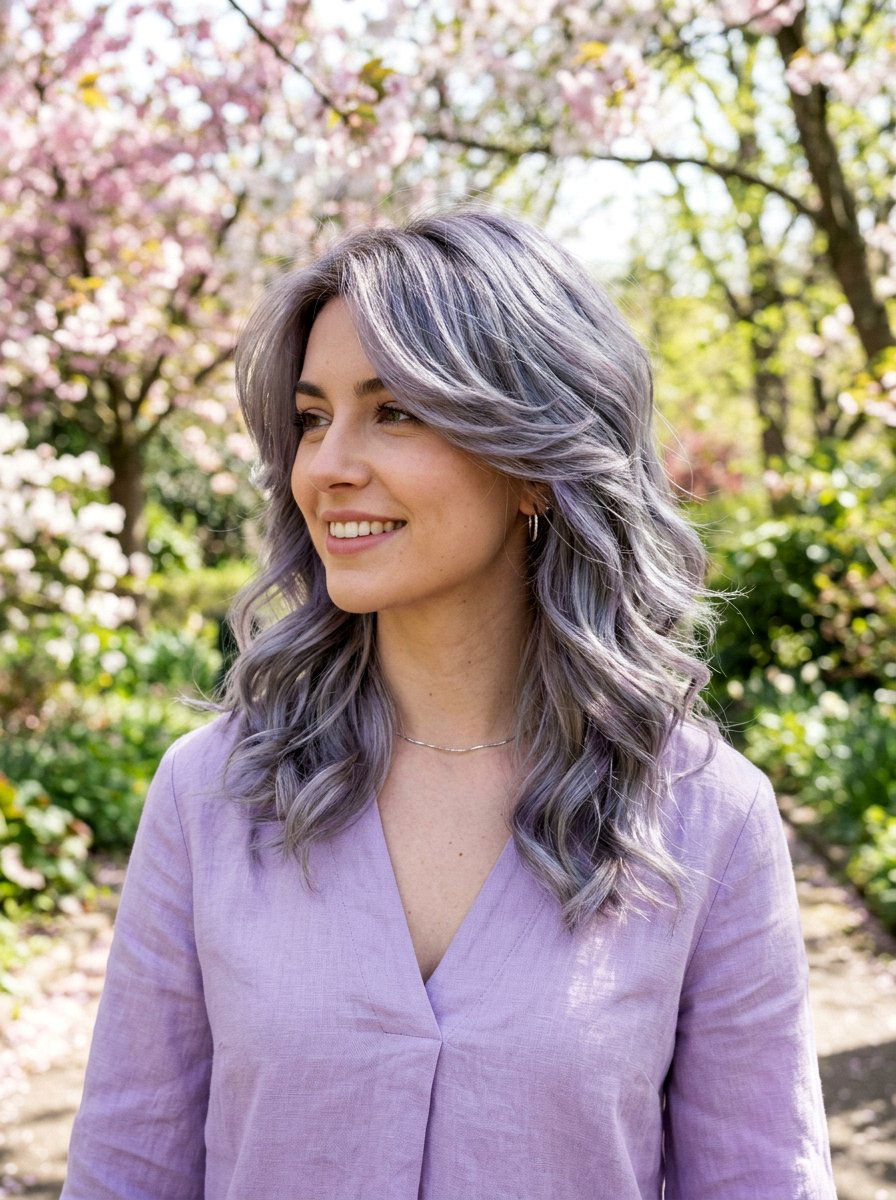 Violet Silver Butterfly Haircut - 20 silver butterfly haircut color ideas - 20 silver butterfly haircut color ideas