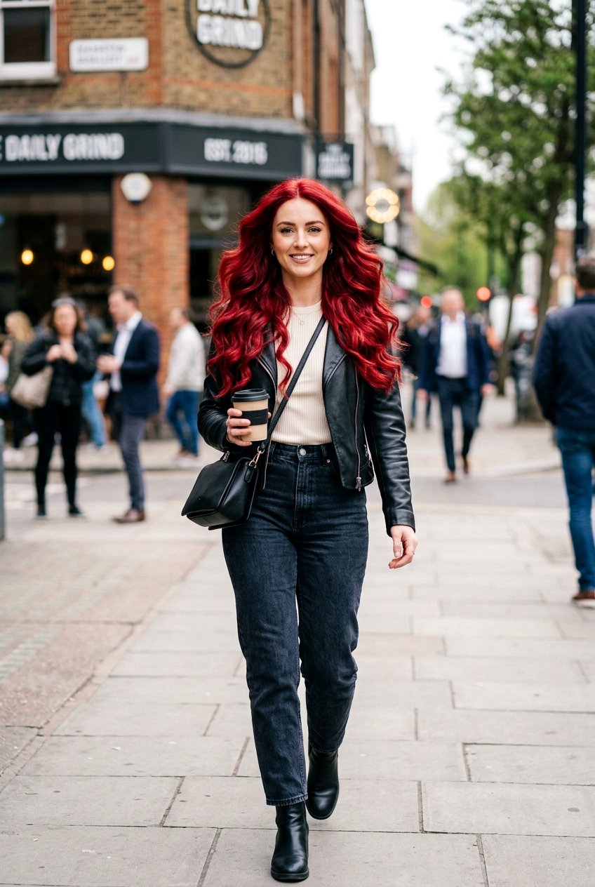 Vivid Red Hair Color - 20 modern salon hair color ideas - 20 modern salon hair color ideas