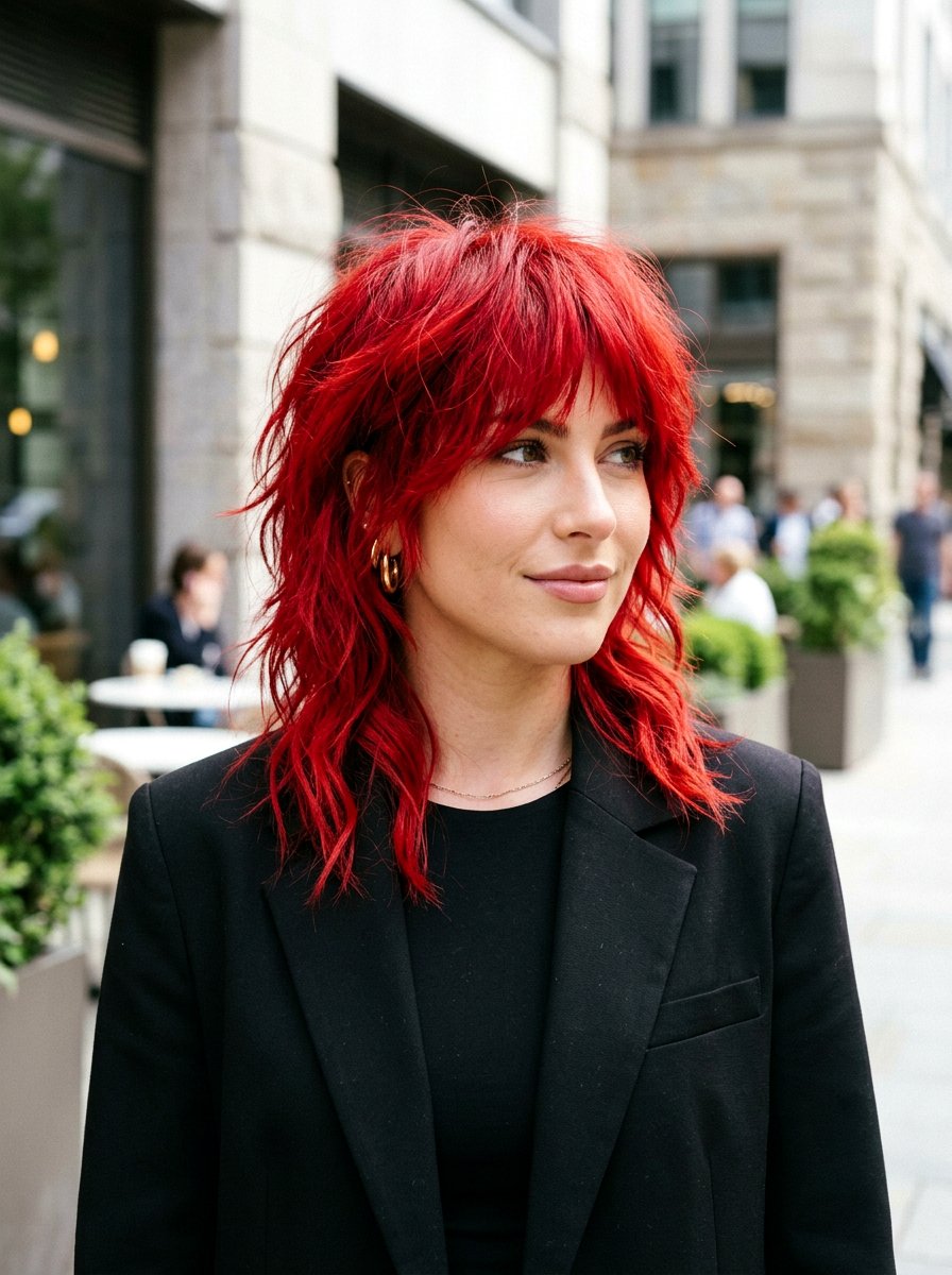 20 Fiery Red Shag Hair Color Ideas For A Bold Transformation