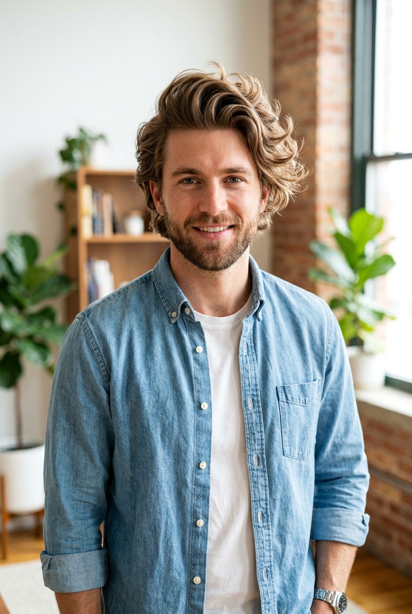 Volume Boosted Flow - 20 surfer flow for wavy hair men - 20 surfer flow for wavy hair men