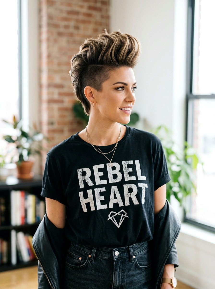 Volume Enhanced Faux Hawk - 20 hairstyle to create volume at crown - 20 hairstyle to create volume at crown