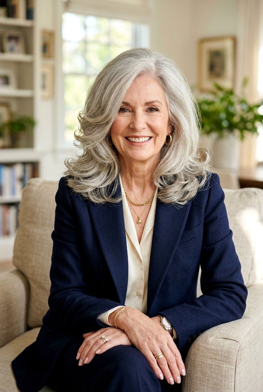 Voluminous 90s Blowout - 20 wedding guest hairstyles for older women - 20 wedding guest hairstyles for older women