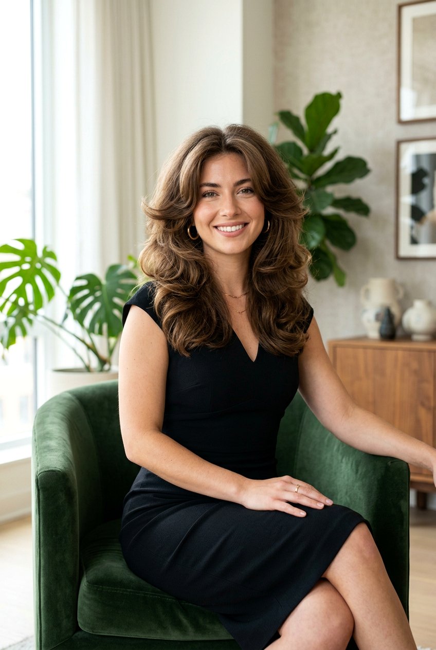 Voluminous 90s Wolf Cut - 20 wolf cut for heart shaped face women - 20 wolf cut for heart shaped face women