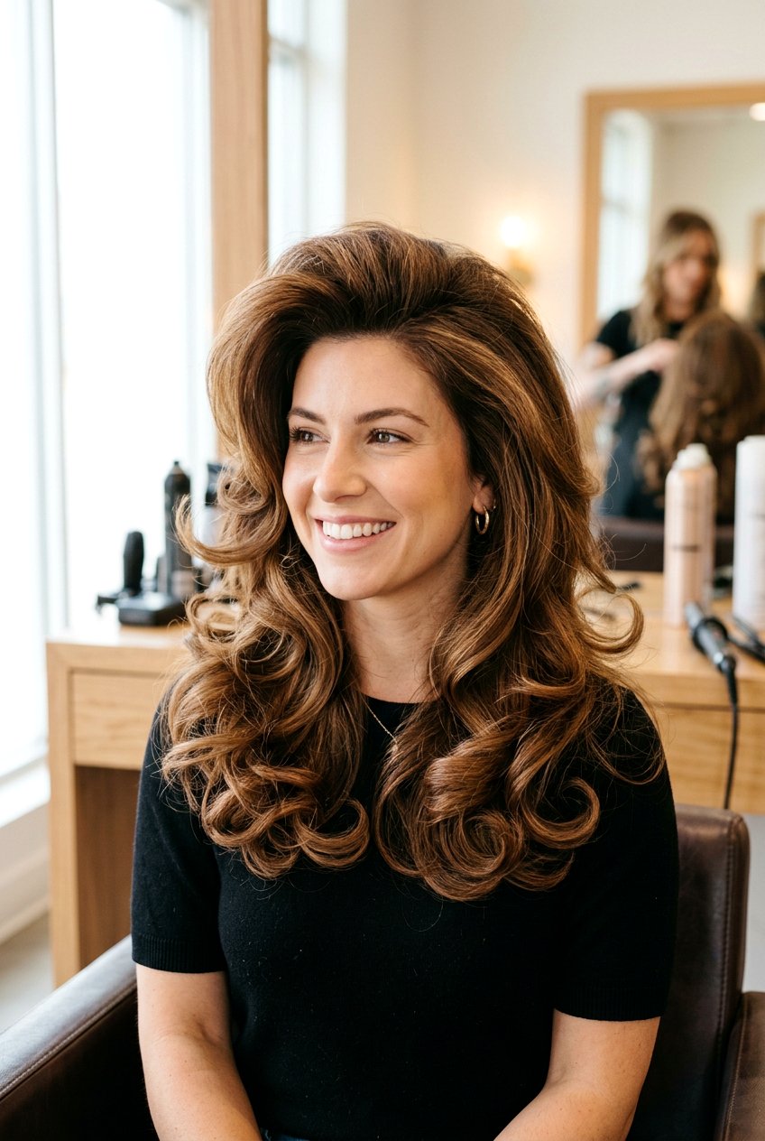 Voluminous 90s blowout - 20 hairstyles for oval faces - 20 hairstyles for oval faces