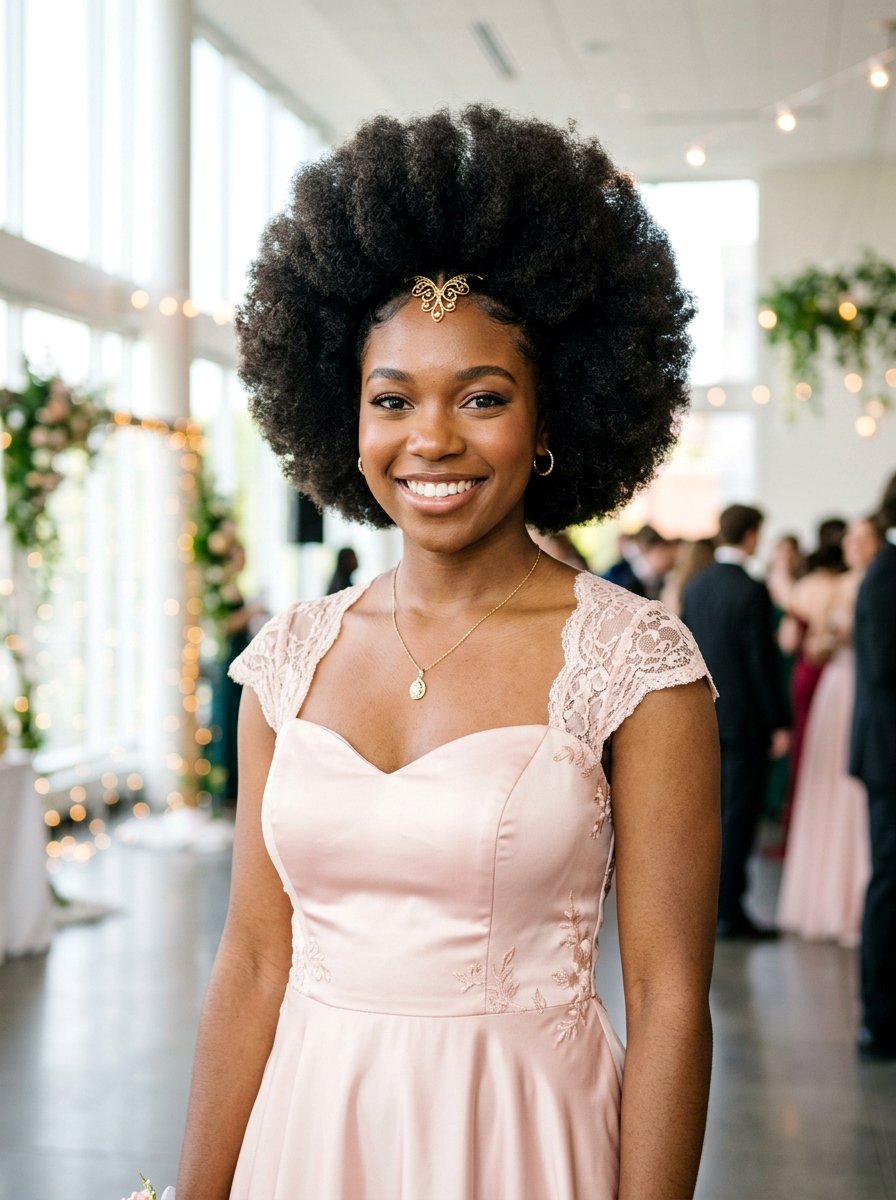 Voluminous Afro Prom Hair - 20 prom hair ideas for women - 20 prom hair ideas for women