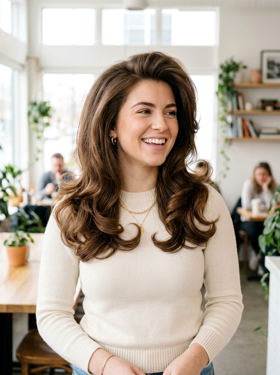 Voluminous Blowout - 20 cute hairstyle for brunch with friends - 20 cute hairstyle for brunch with friends