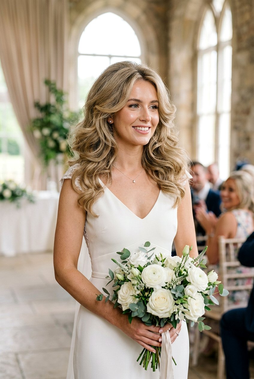 Voluminous Blowout - 20 bridal hairstyle with soft tendrils - 20 bridal hairstyle with soft tendrils