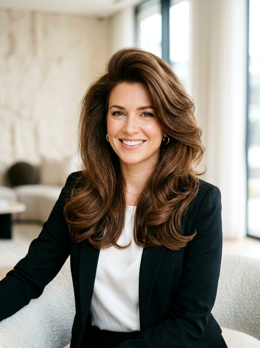 Voluminous Blowout - 20 date night hair ideas for women - 20 date night hair ideas for women