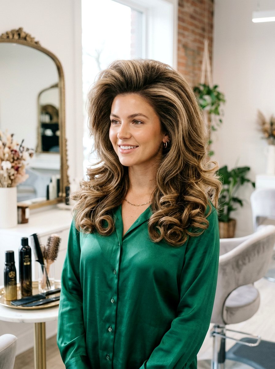 Voluminous Blowout - 20 soft glam hairstyle for graduation - 20 soft glam hairstyle for graduation