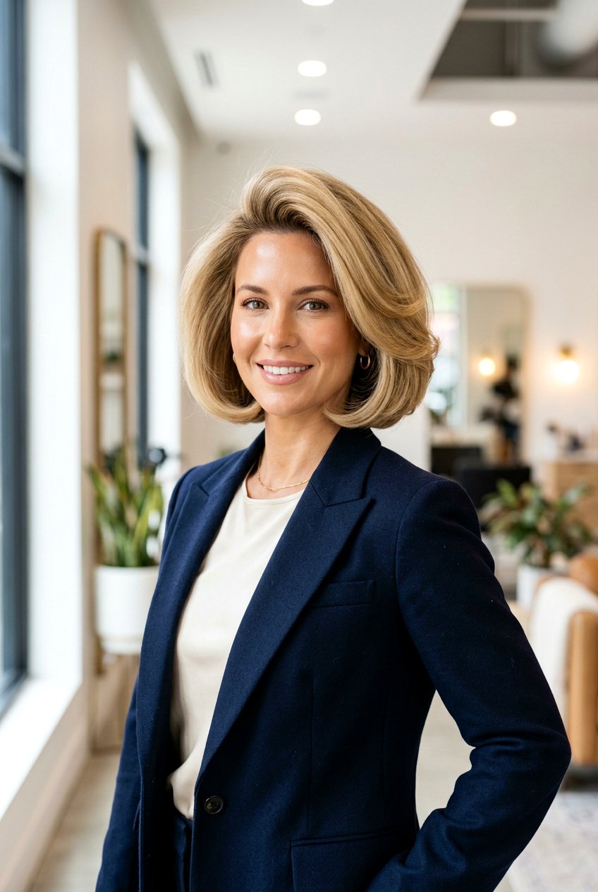 Voluminous Blowout Bob - 20 bouncy hairstyle for shoulder length hair - 20 bouncy hairstyle for shoulder length hair