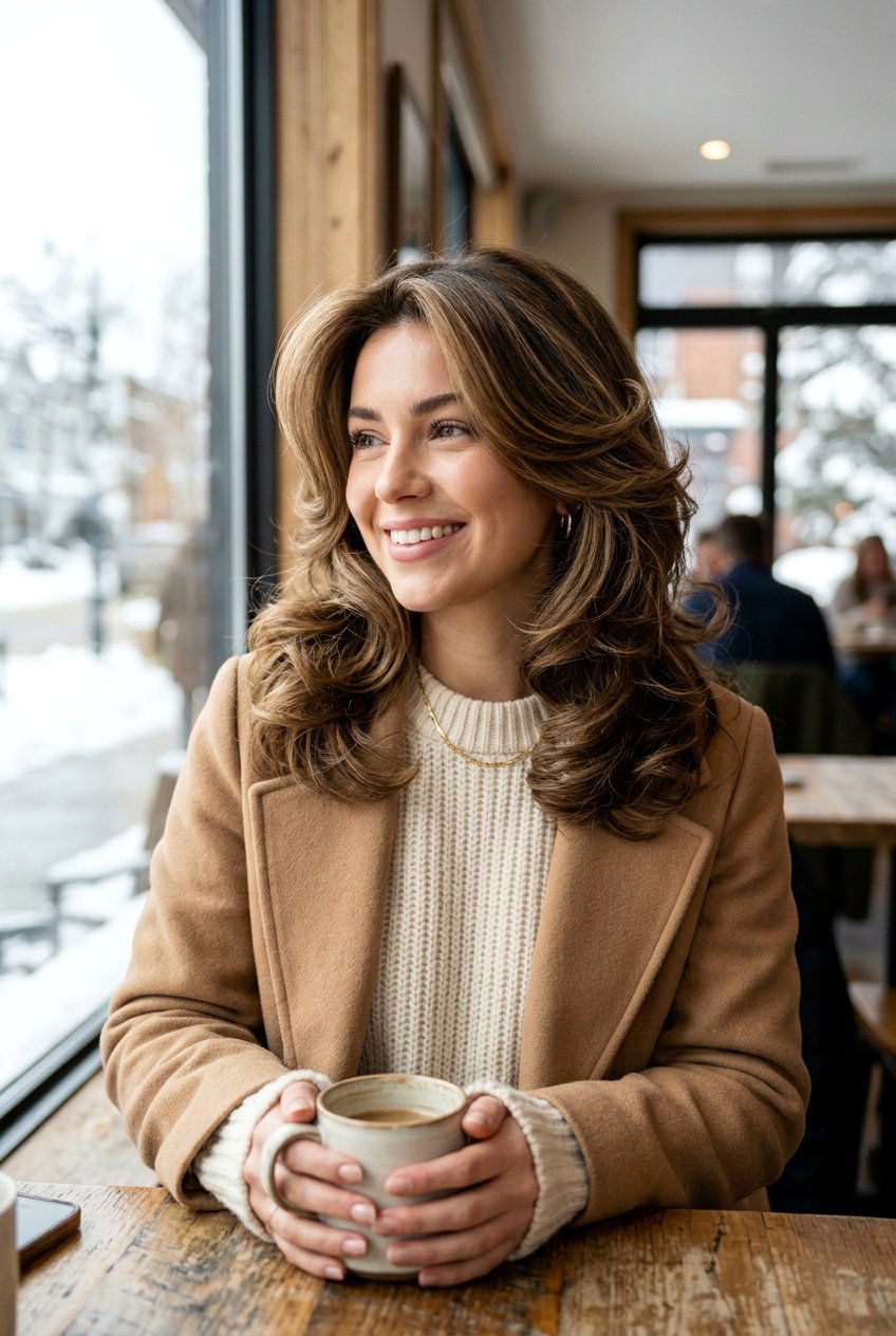 Voluminous Blowout Cut - 20 winter haircut ideas for women - 20 winter haircut ideas for women