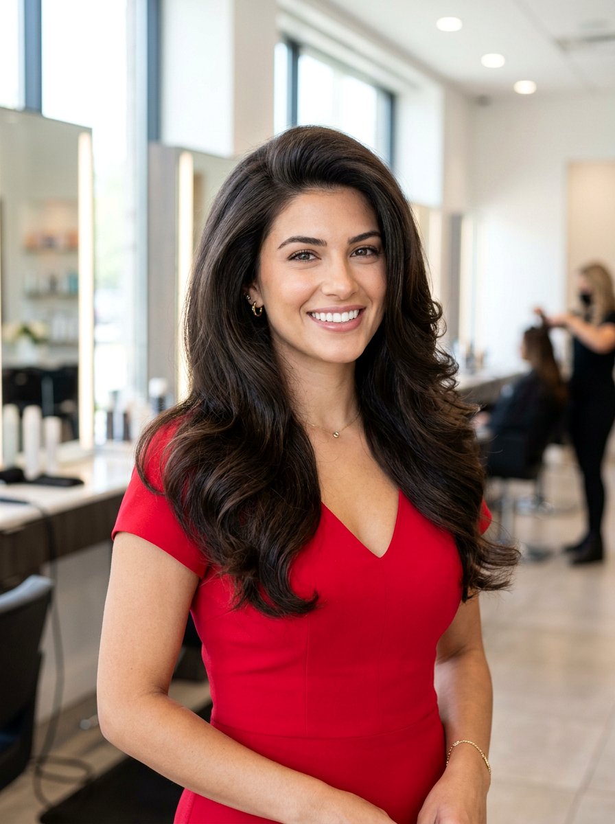 Voluminous Blowout For Thick Hair - 20 office hairstyle for thick coarse hair - 20 office hairstyle for thick coarse hair