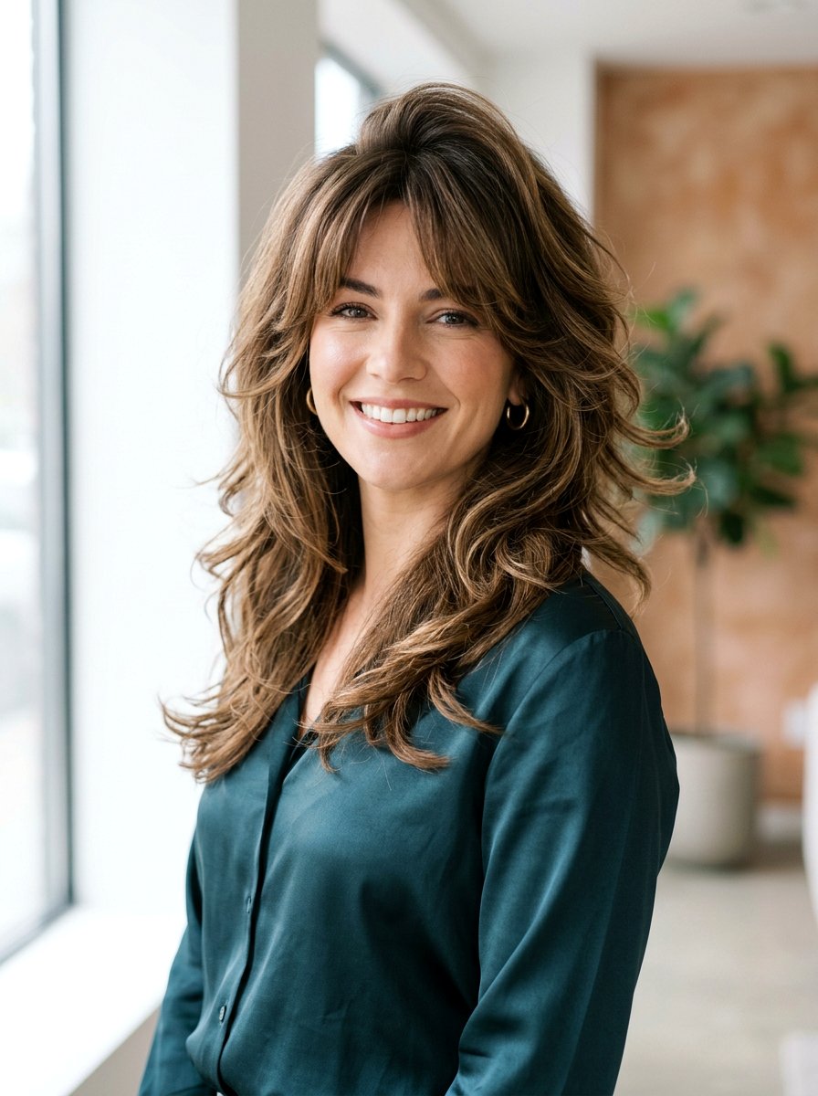 Voluminous Blowout Medium Shag - 20 simple hairstyle for medium shag haircut - 20 simple hairstyle for medium shag haircut