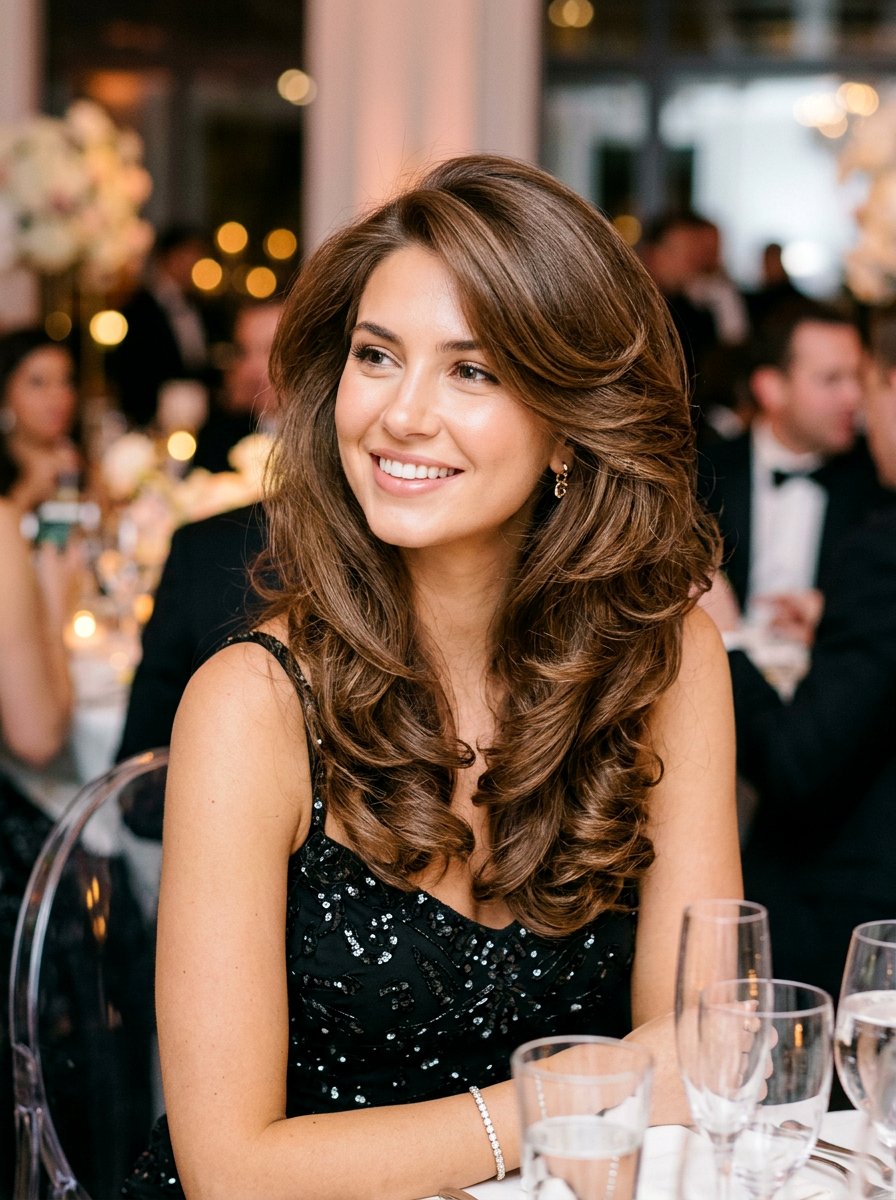 Voluminous Blowout New Year Hairstyle - 20 new year party hairstyles - 20 new year party hairstyles