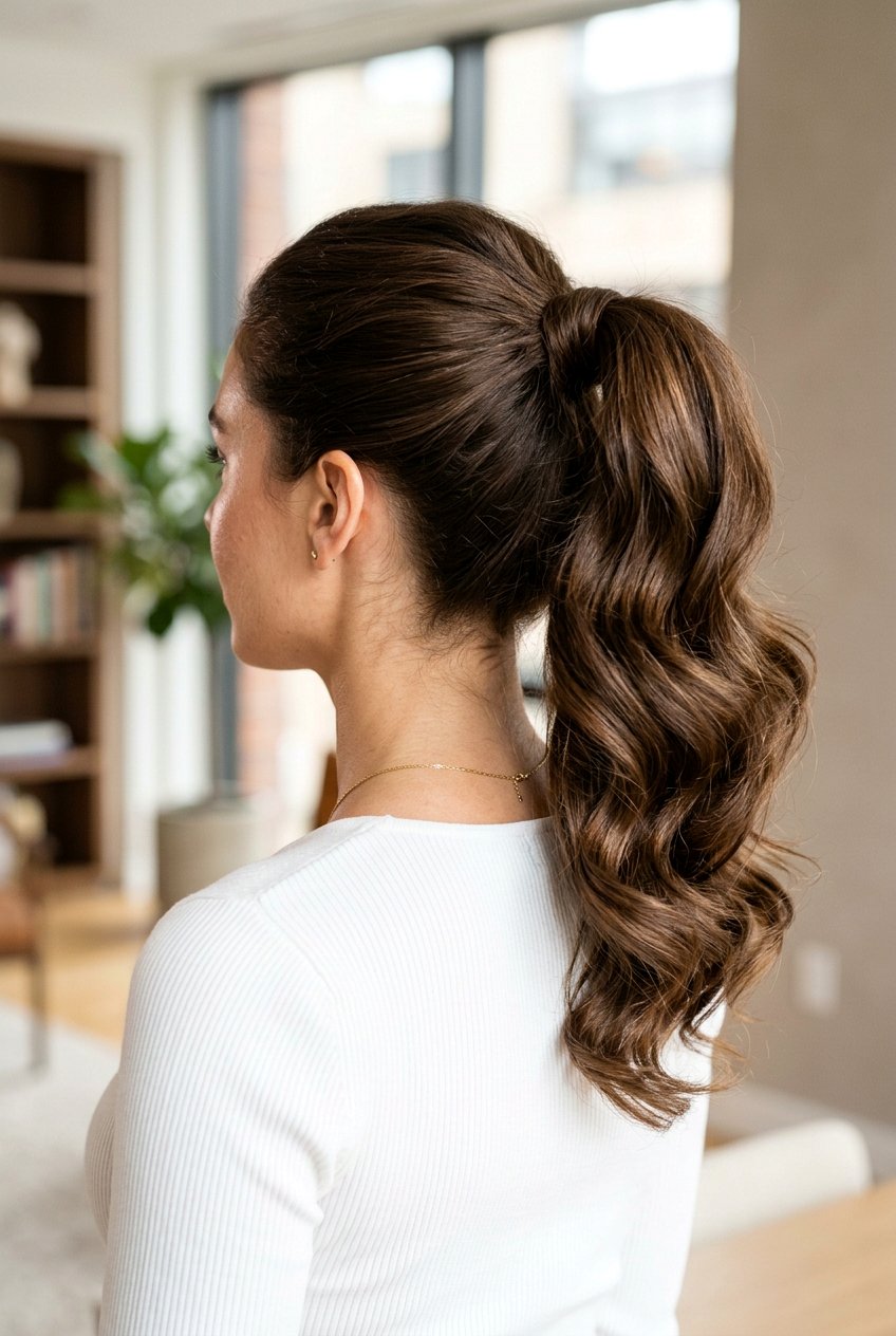 Voluminous Blowout Ponytail - 20 polished old money ponytail - 20 polished old money ponytail