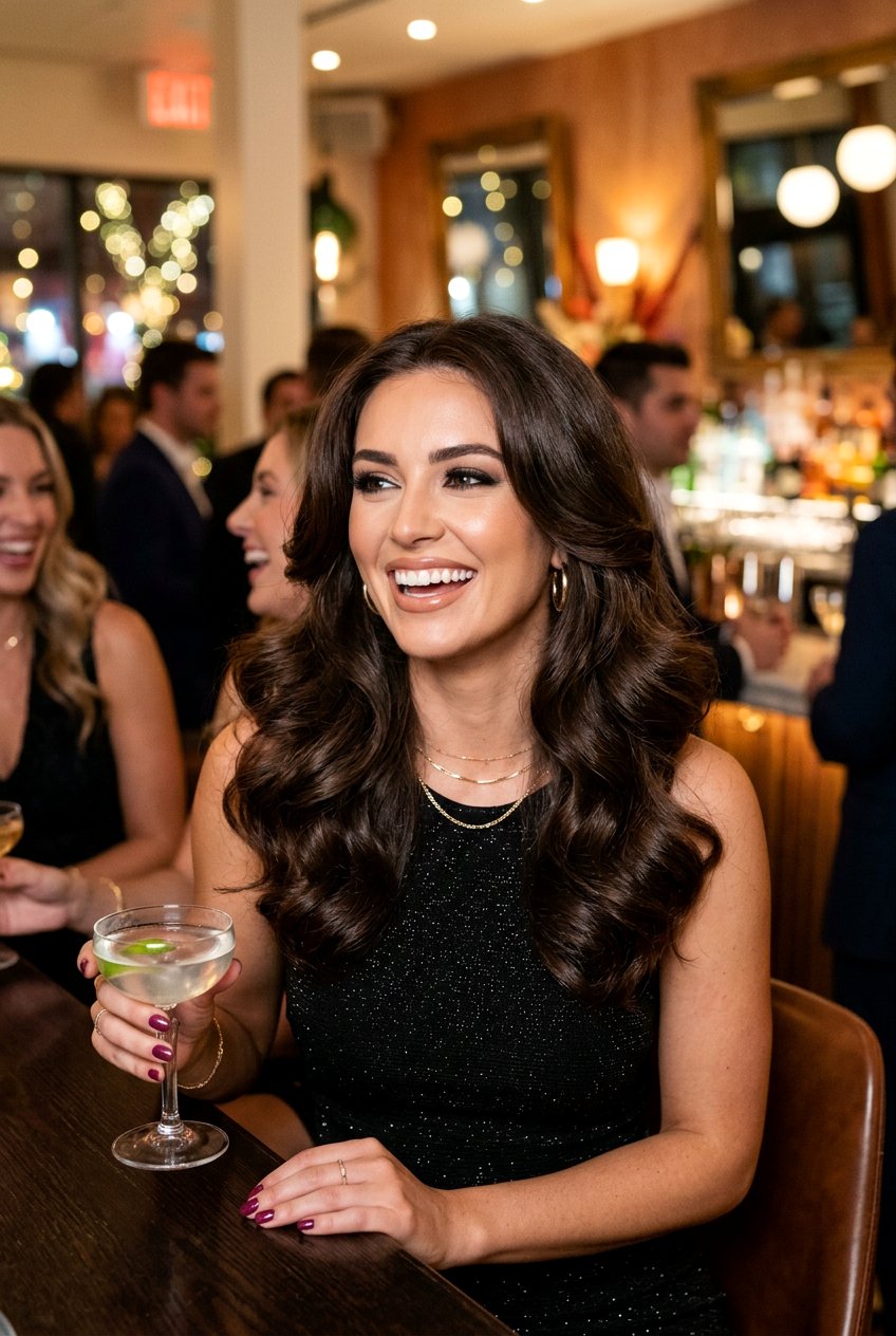 Voluminous Blowout Waves For Girls Night - 20 girls night waves hairstyle - 20 girls night waves hairstyle