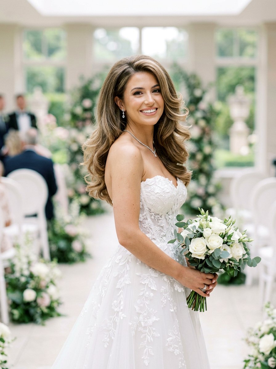 Voluminous Blowout With Layers - 20 wedding hairstyles for elopement - 20 wedding hairstyles for elopement