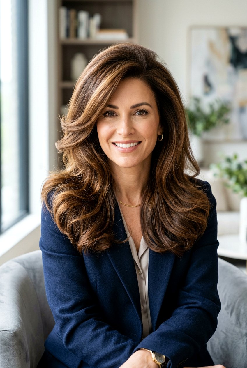 Voluminous Blowout With Side Part - 20 bouncy blowout hairstyles - 20 bouncy blowout hairstyles