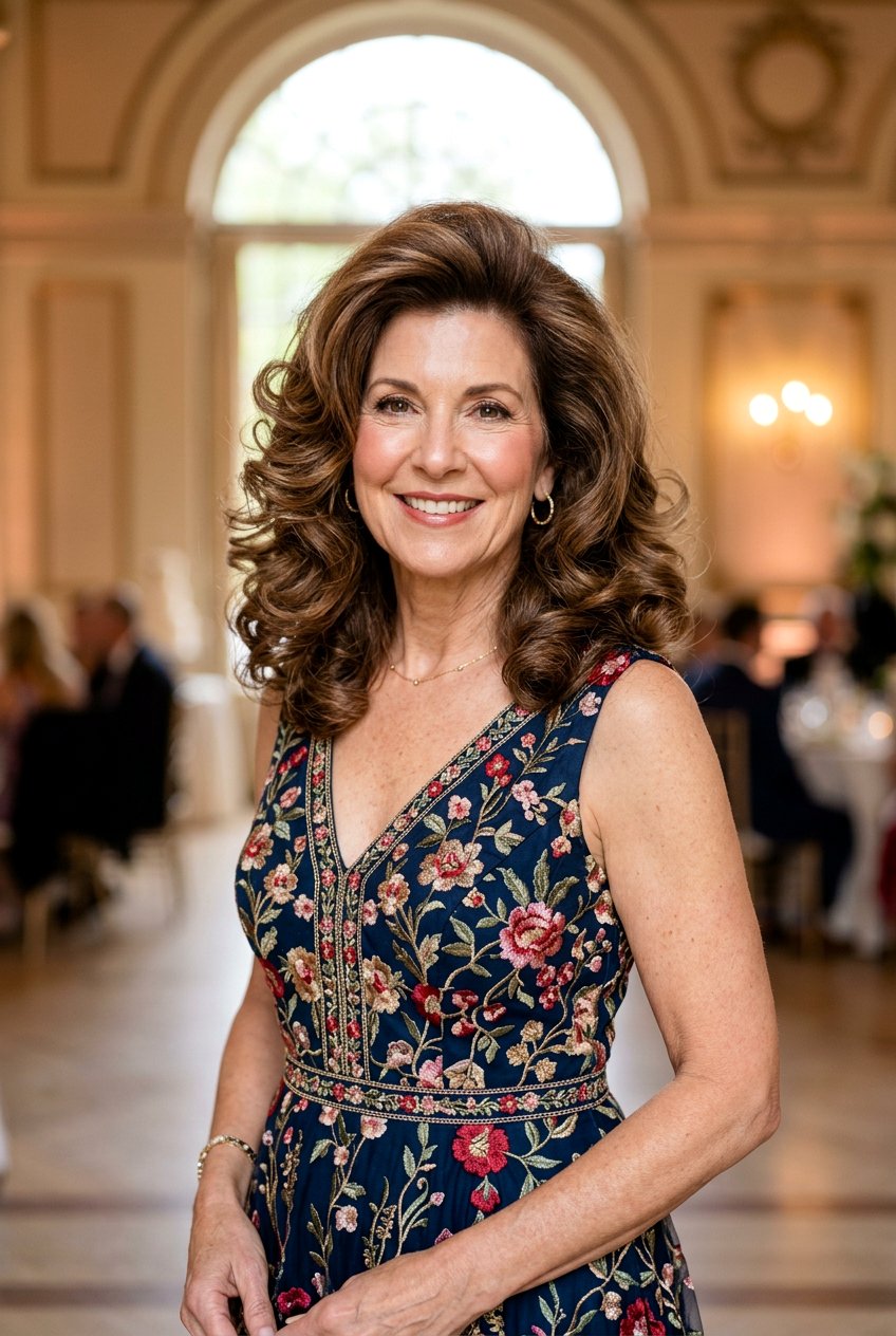 Voluminous Blowout - 20 bridal hairstyle for mature bride - 20 bridal hairstyle for mature bride