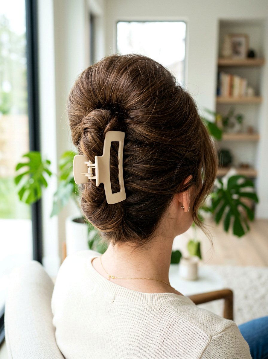 Voluminous Bouffant Claw Clip Twist - 20 claw clip twist for shoulder length hair - 20 claw clip twist for shoulder length hair