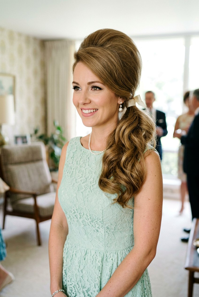 Voluminous Bouffant Side Ponytail - 20 red carpet side ponytail - 20 red carpet side ponytail