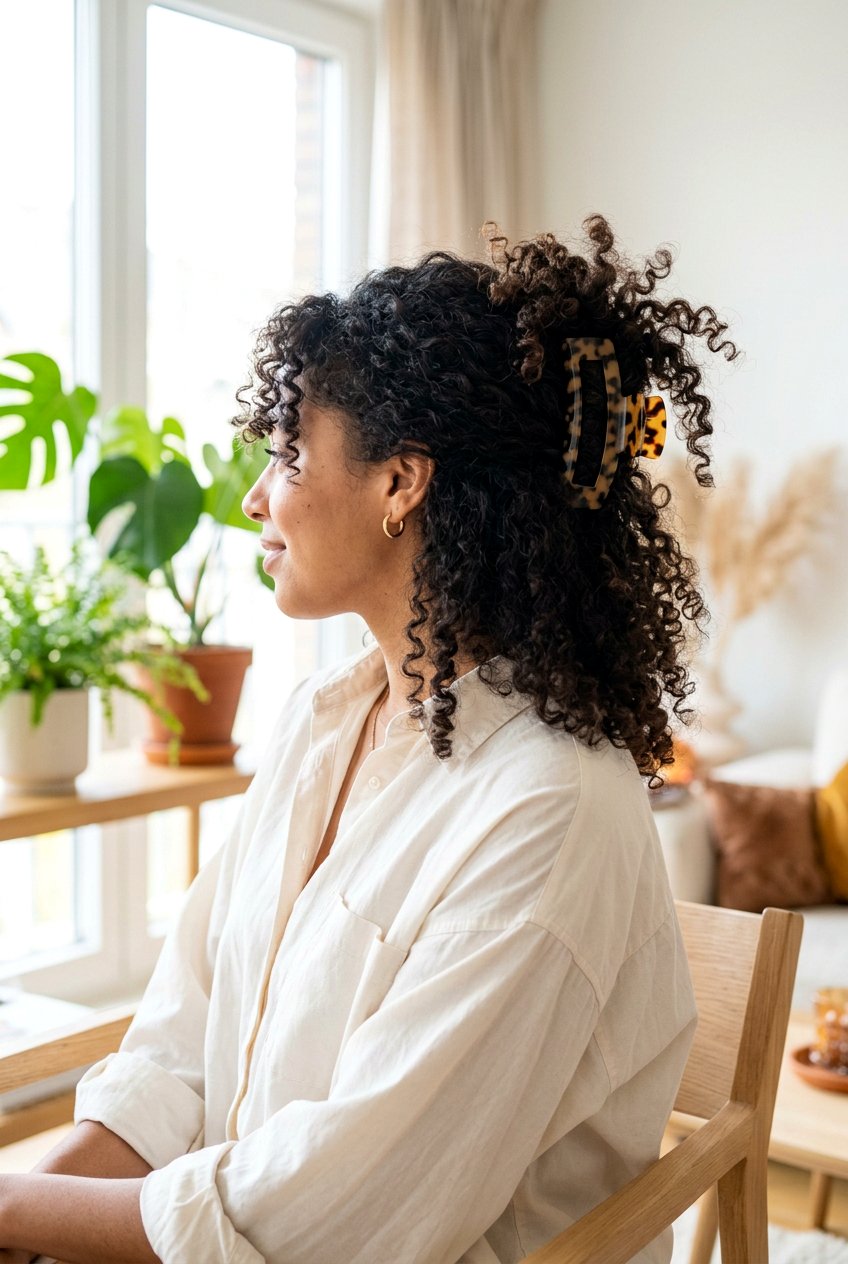 Voluminous Claw Clip - 20 claw clip hairstyle for moms - 20 claw clip hairstyle for moms