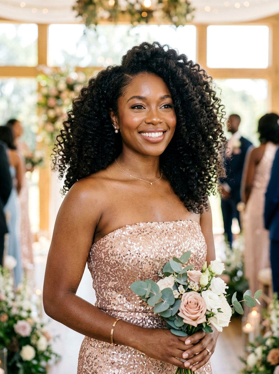 20 Gorgeous Wedding Hairstyles for Black Bridesmaids Ideas