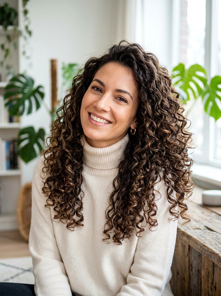 Voluminous Curls Long Layers Interview - 20 interview hairstyle for long layers - 20 interview hairstyle for long layers