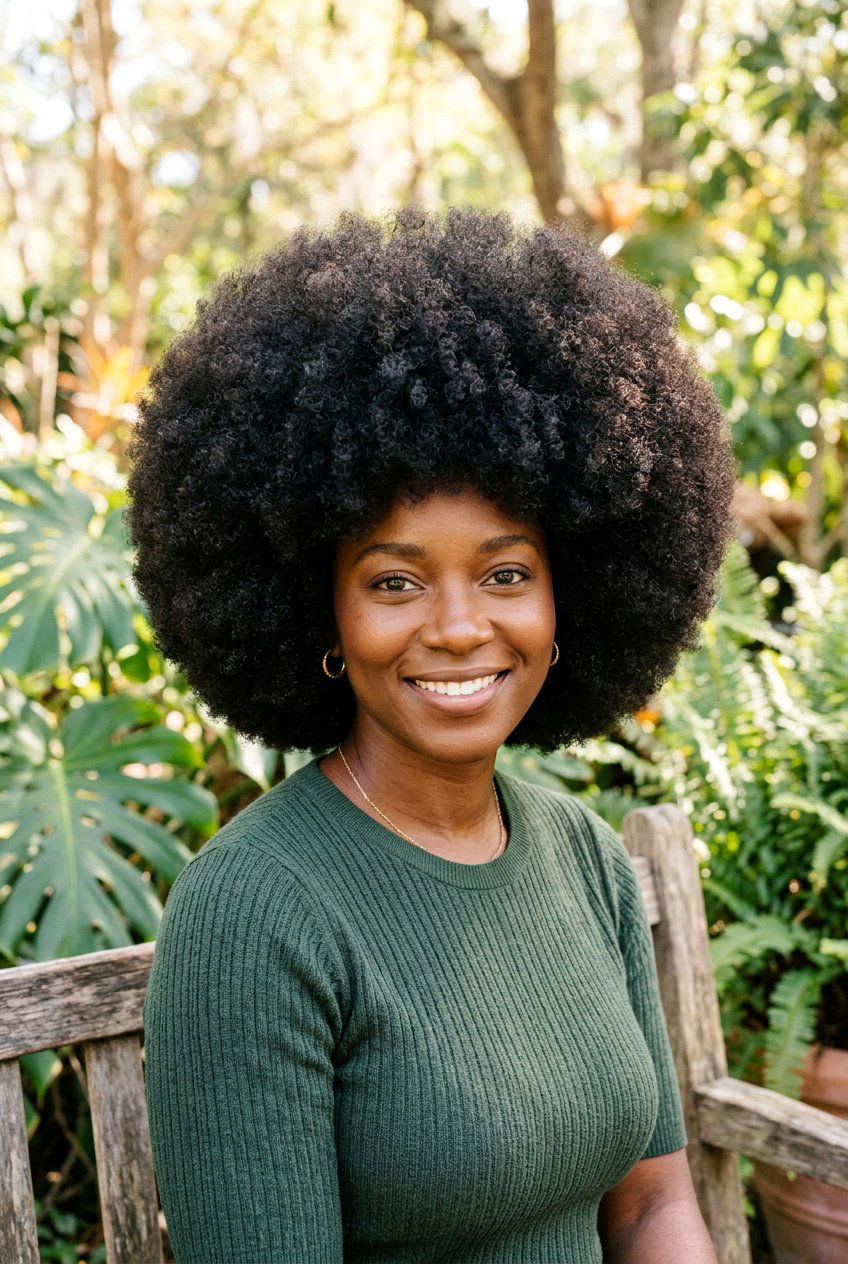 Voluminous Curly Afro - 20 curly hairstyles for women - 20 curly hairstyles for women