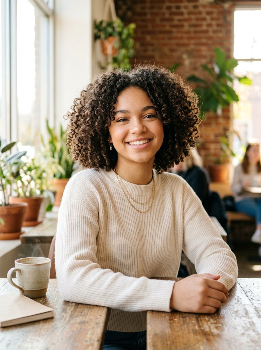 Voluminous Curly Bob - 20 cute hairstyle for teenage girls curls - 20 cute hairstyle for teenage girls curls