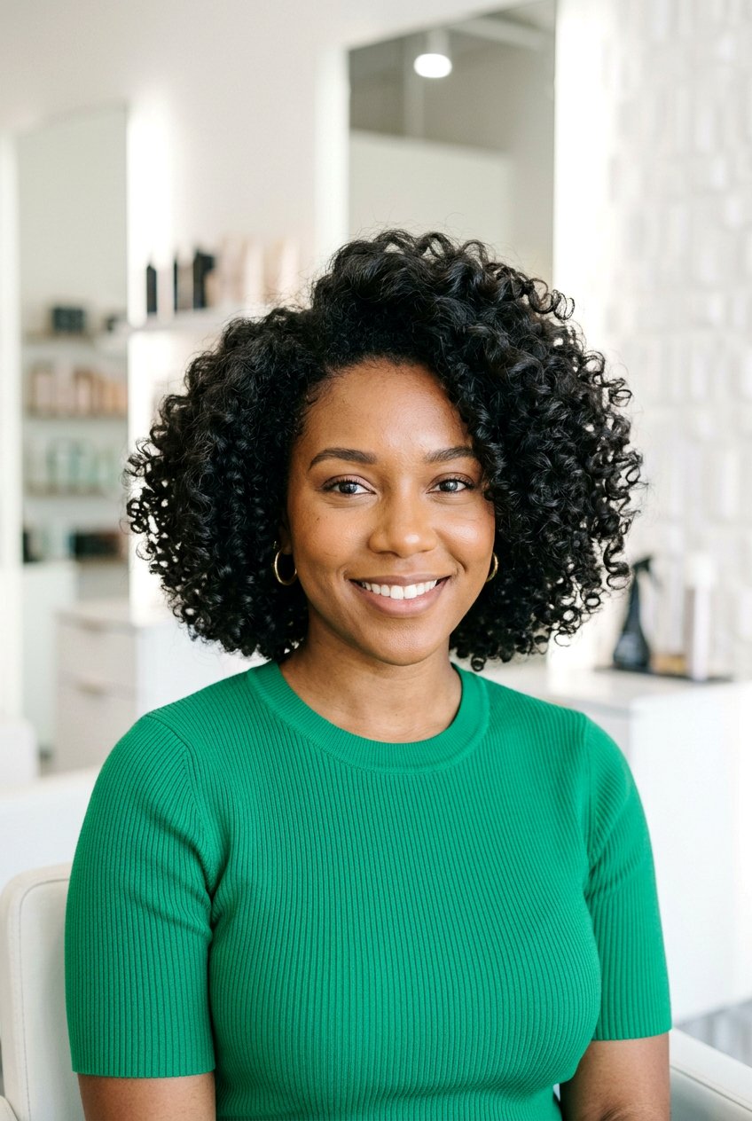 Voluminous Curly Bob For Thick Hair - 20 curly bob for thick curly hair - 20 curly bob for thick curly hair