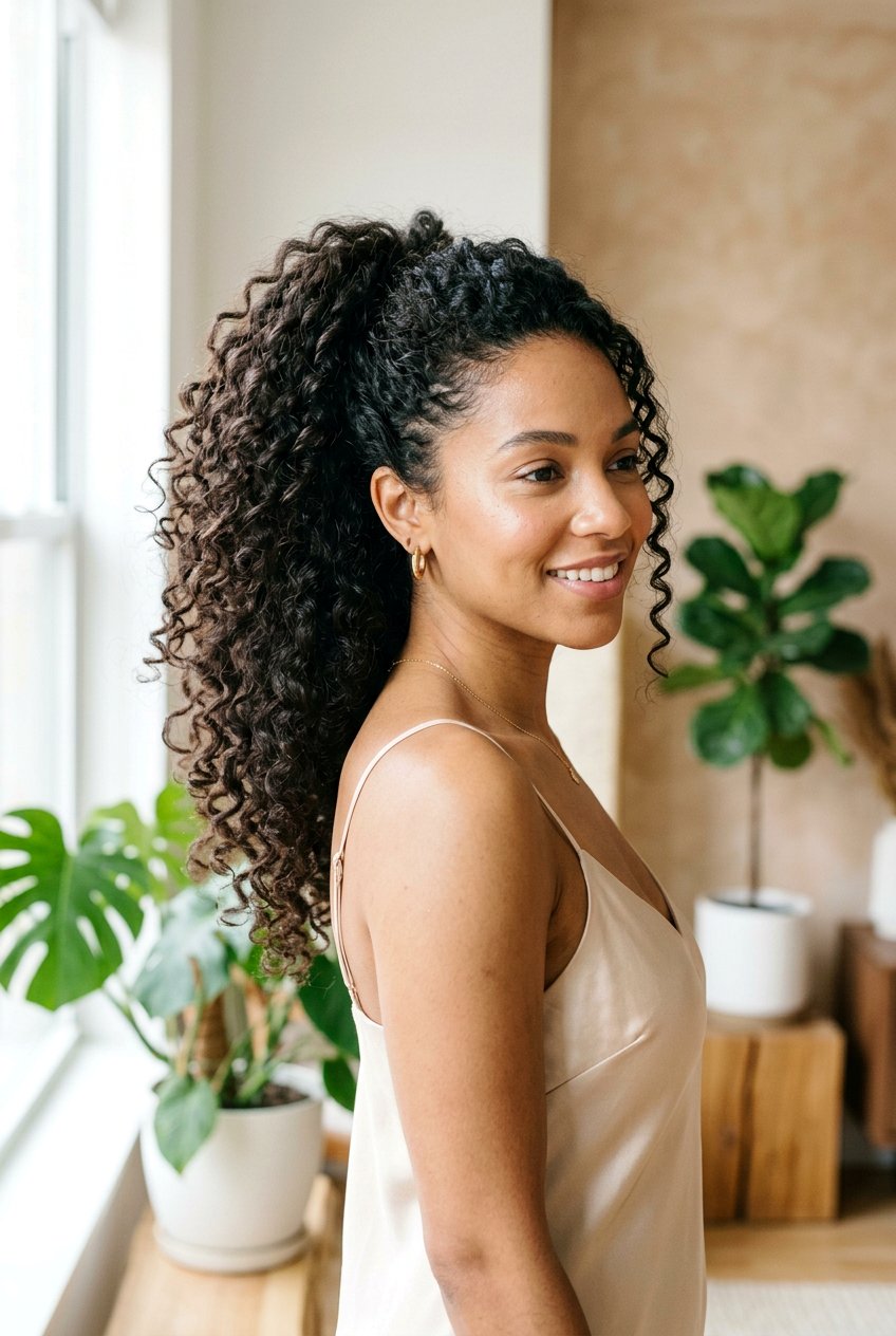 Voluminous Curly Boho Ponytail - 20 boho bridal ponytail - 20 boho bridal ponytail