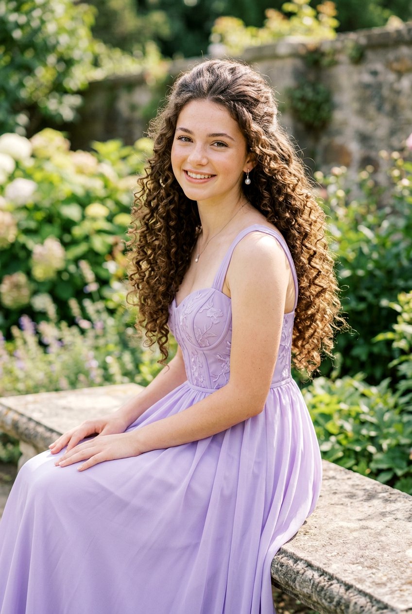 Voluminous Curly Half Updo - 20 prom hairstyle for teenage girls with curls - 20 prom hairstyle for teenage girls with curls