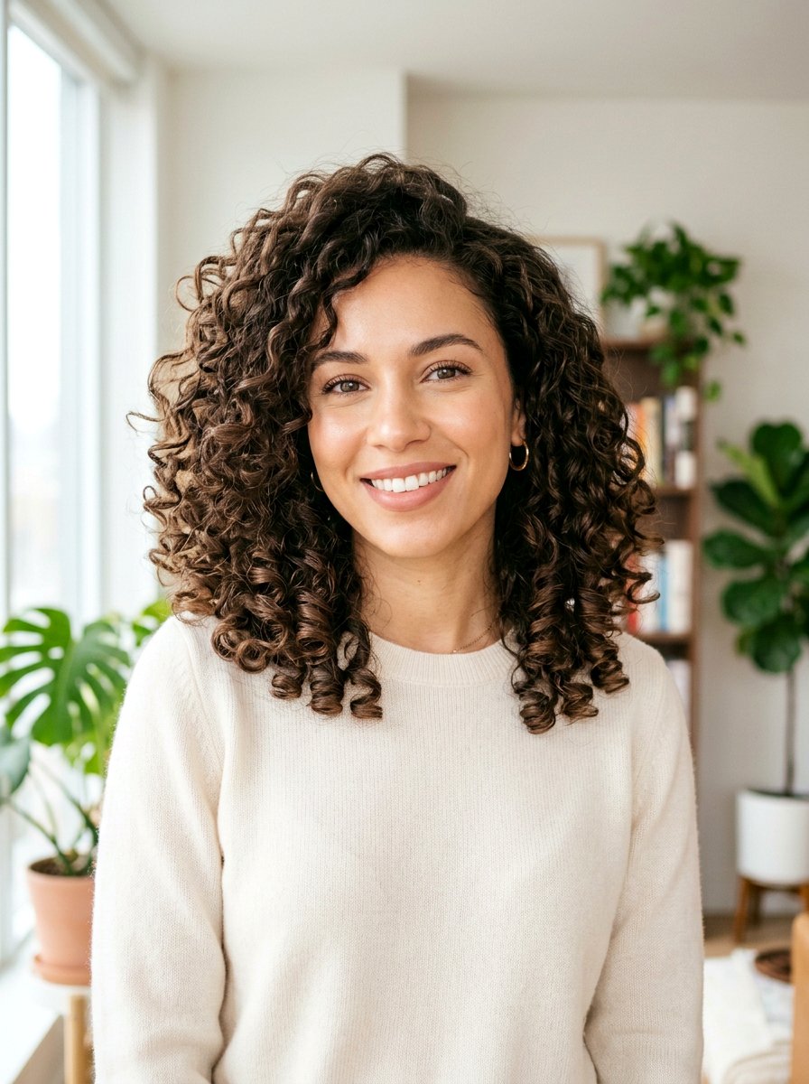 Voluminous Curly Lob - 20 haircut for tight curls women - 20 haircut for tight curls women