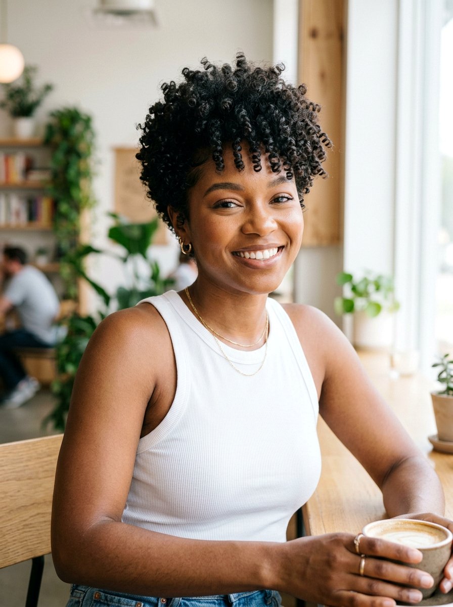 Voluminous Curly Pixie - 20 hairstyle to create volume at crown - 20 hairstyle to create volume at crown