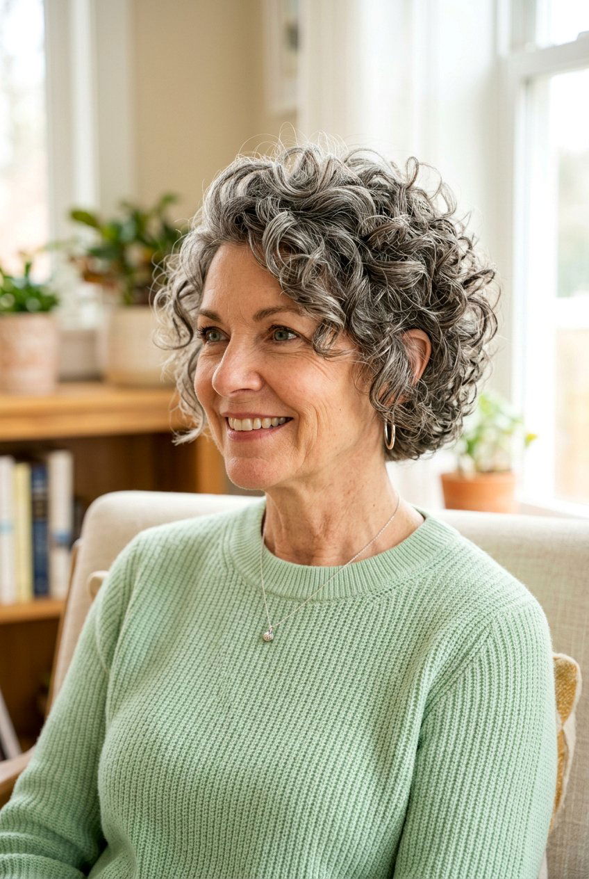 Voluminous Curly Pixie Bob - 20 curly pixie for mature women - 20 curly pixie for mature women