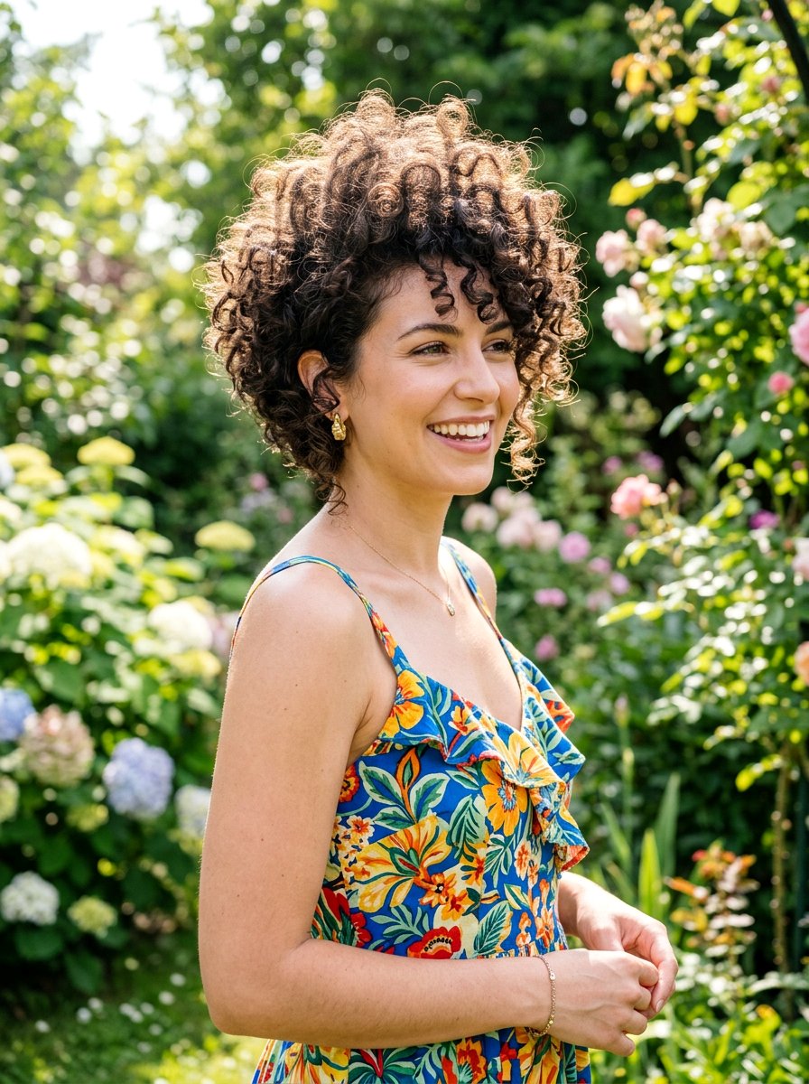 Voluminous Curly Pixie - 20 curly pixie for fine curls women - 20 curly pixie for fine curls women