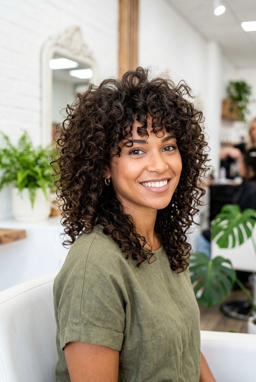 20 Gorgeous Curly Hairstyles for Medium Hair This Season